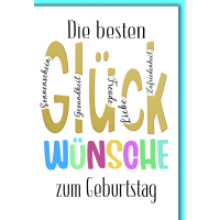 Geburtstag Glückwunschkarte mit Briefumschlag Die...