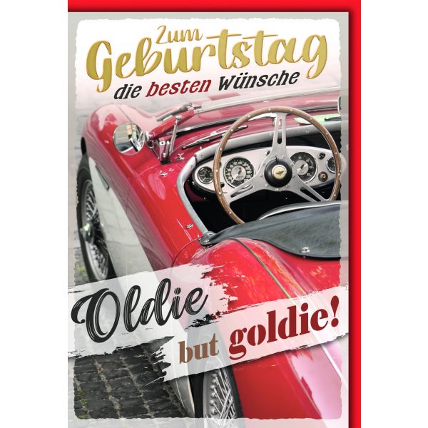 Geburtstag Glückwunschkarte mit Briefumschlag Oldie but Goldie