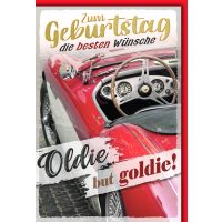 Geburtstag Glückwunschkarte mit Briefumschlag Oldie...