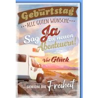 Geburtstag Glückwunschkarte mit Briefumschlag...