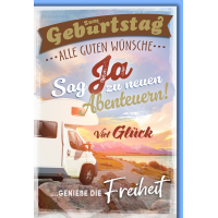 Geburtstag Glückwunschkarte mit Briefumschlag...