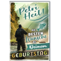 Geburtstag Glückwunschkarte mit Briefumschlag Petri...