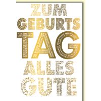 Geburtstag Glückwunschkarte mit Briefumschlag...