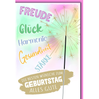 Geburtstag Glückwunschkarte mit Briefumschlag...