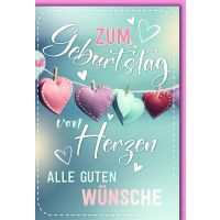 Geburtstag Glückwunschkarte mit Briefumschlag...