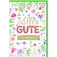 Geburtstag Glückwunschkarte mit Briefumschlag lles...