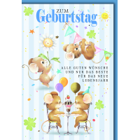 A Geburtstag Glückwunschkarte mit Briefumschlag...
