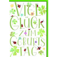Geburtstag Glückwunschkarte mit Briefumschlag...