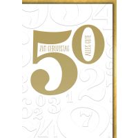 50. Geburtstag Glückwunschkarte mit Briefumschlag...