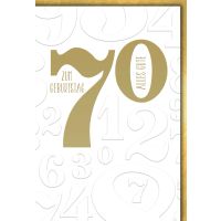 70. Geburtstag Glückwunschkarte mit Briefumschlag...