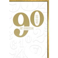 90. Geburtstag Glückwunschkarte mit Briefumschlag...