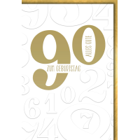 90. Geburtstag Glückwunschkarte mit Briefumschlag...