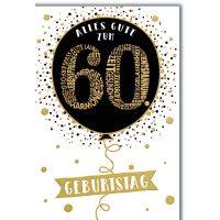 60. Geburtstag Glückwunschkarte mit Briefumschlag...