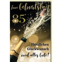 85. Geburtstag Glückwunschkarte mit Briefumschlag...