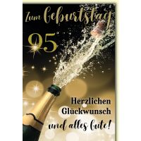 95. Geburtstag Glückwunschkarte mit Briefumschlag...