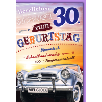 30. Geburtstag Glückwunschkarte mit Briefumschlag...