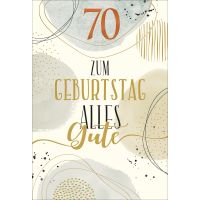 70. Geburtstag Glückwunschkarte mit Briefumschlag...