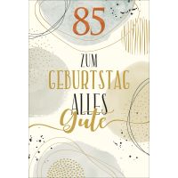 85. Geburtstag Glückwunschkarte mit Briefumschlag...