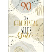 A 90. Geburtstag Glückwunschkarte mit Briefumschlag...