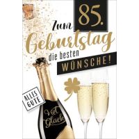 85. Geburtstag Glückwunschkarte mit Briefumschlag...