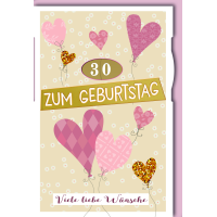 Zahlengeburtstag Drehzahl Glückwunschkarte mit...
