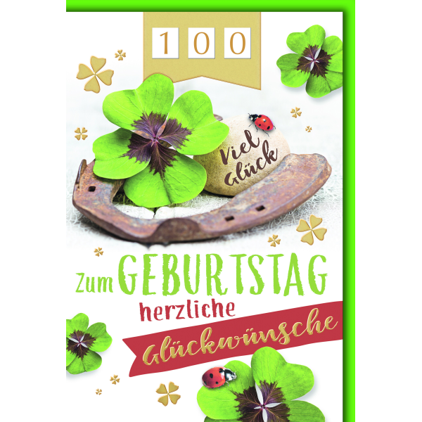Zahlengeburtstag Drehzahl Zahlenstreifen Glückwunschkarte mit Briefumschlag Glückssymbole