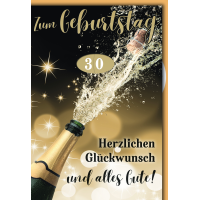Zahlengeburtstag Drehzahl Glückwunschkarte mit...