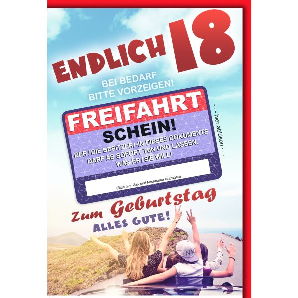 Erstaunlich Glckwunsch 18 Geburtstag Ebenbild