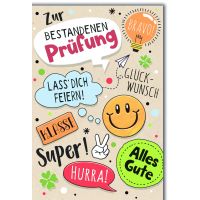 Prüfung Glückwunschkarte mit Briefumschlag...