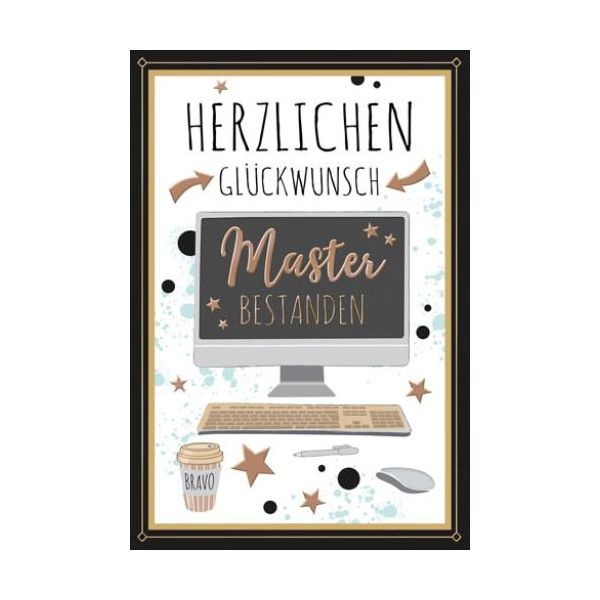 Master Glückwunschkarte mit Briefumschlag PC