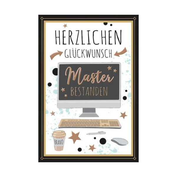 Master Glückwunschkarte mit Briefumschlag PC