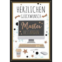 Master Glückwunschkarte mit Briefumschlag PC