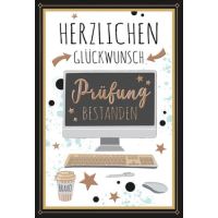 Prüfung Glückwunschkarte mit Briefumschlag PC