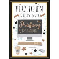 Prüfung Glückwunschkarte mit Briefumschlag PC