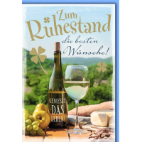 Ruhestand Glückwunschkarte mit Briefumschlag Ein...