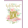 Goldhochzeit Glückwunschkarte mit Briefumschlag Goldene 50 mit Blumenranken
