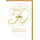 Goldhochzeit Glückwunschkarte mit Briefumschlag Goldene 50 mit Eheringen