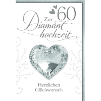 Diamanthochzeit Glückwunschkarte mit Briefumschlag...