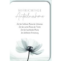 Trauer Beileid Kondolenzkarte mit Umschlag Aufrichtige...