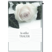 Trauer Beileid Kondolenzkarte mit Umschlag In stiller...