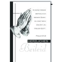 Trauer Beileid Kondolenzkarte mit Umschlag Herzliches...