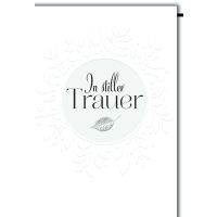 Trauer Beileid Kondolenzkarte mit Umschlag In stiller...