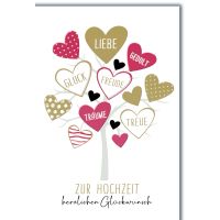 Hochzeit Glückwunschkarte mit Briefumschlag Baum...
