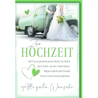 Hochzeit Glückwunschkarte mit Briefumschlag Paar vor...
