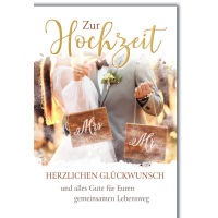 Hochzeit Glückwunschkarte mit Briefumschlag Mr &...