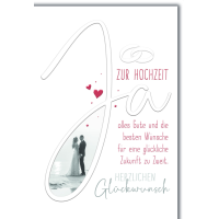 Hochzeit Glückwunschkarte mit Briefumschlag...