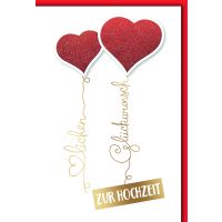 Hochzeit Glückwunschkarte mit Briefumschlag Rote...