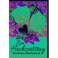 Hochzeitstag Glückwunschkarte mit Briefumschlag...