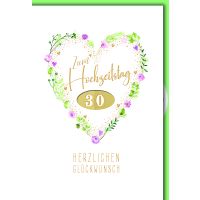 Hochzeitstag Glückwunschkarte mit Briefumschlag...