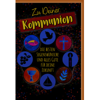 A Kommunion Glückwunschkarte mit Briefumschlag Kreis...